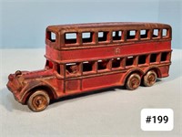 Early Cast Iron Double Decker Bus