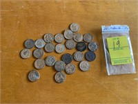 25 Indian Head Pennies