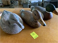 Duck Decoys--2 are wooden