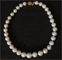 Princess Length South Sea Pearl Necklace18kt clasp