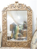 Beveled Carved gilded Mirror
