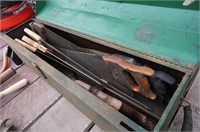 Old Green Toolbox & Saws
