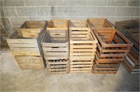(16) Wood Crates