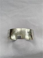 S KIRK & SON STERLING CUFF BRACELET 1958