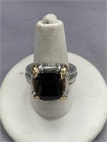 18K & STERLING DESIGNER AMETHYST RING