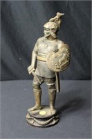 Metal Figure of Warrior w/Shield & Weapon