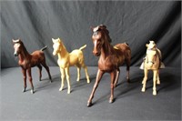 Four Plastic Horses