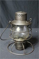 Railroad Lantern Marked Perkins Marine Lamp Corp.
