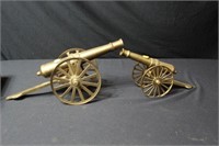 Two Brass Cannons