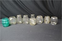 Assorted Railroad Globes Including 1 Green
