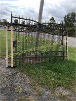 20FT HEAVY DUTY BI-PARTING WROUGHT IRON DRIVEWAY G