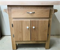 3' x 3' Custom Maple Butcher Block Cabinet