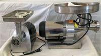2 Stainless Electric Meat / Sausage Grinders