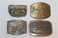 4 vintage Belt Buckles (See Desc)