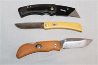 3 Pocket Knives (See Desc)