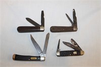 4 Pocket Knives (Mikle & Sons, Stanley,….)