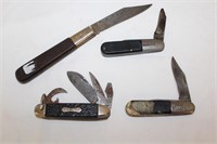 3 Barlow & 1 Stag Camper Pocket Knife