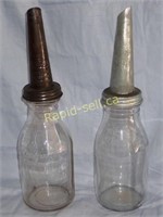 Antique Oil Bottles With Pour Spouts