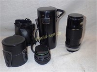 Vintage Canon Lenses With Cases