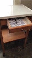 Exam Room Drop Leaf One Drawer Stand