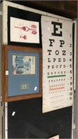 Eye Chart, Post Framed Item, Neosporin Urinary