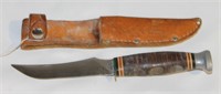 Ka-bar 1233 Knife w/Ka-Bar Sheath, 4.25" Blade