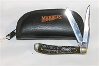 Marbles 2 Blade Knife w/Case