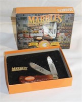 Marbles 2 Blade Knife w/Box, 95113(See Desc)