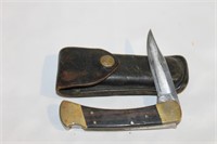 Buck 110 Knife w/ Leather Buck Sheath