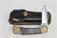 Buck 112 Knife w/Leather Buck Sheath