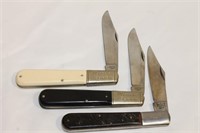 3 Barlow Knives: 1 Sabre #629 Japan & (See Desc)