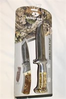 NIP Mossy Oak 2pk Stag Finish Knife Set