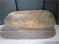 Carved Ol' Dough Bowl
