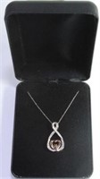 Solitaire Infinity Heart Necklace
