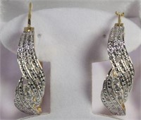 2ct Diamond Hoop Earrings