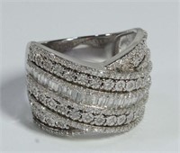 Incredible Bright White Diamond Estate Ring