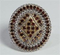 2ct Genuine Fancy Red Diamond Ring