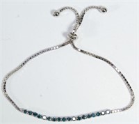 1ct. Genuine Blue Diamond Bracelet