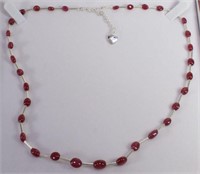 30ct. Genuine Ruby Necklace