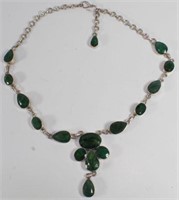 Custom Genuine Emerald Necklace