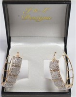 2ct. Diamond Hoop Earrings