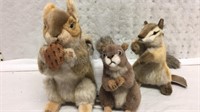 Trio of Hansa Portraits of Nature Squirrel