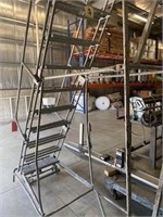 Roll Around Utility Ladder 10 Ft. Tall X 2" Wide