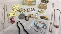 Assorted Costume Jewelry Necklaces, Clip On