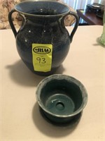 Latham Pottery, Double Handle Vase, Small Flower,