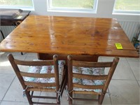 Cedar Table by Mr. Teague w/ 2 Chairs & Bench