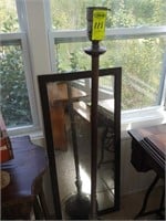 Vintage Pole Lamp and Mirror