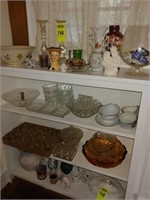 4 Shelves of Glassware