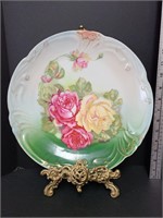 Large Hand Painted Bavarian Plate