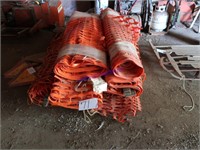 Plastic snow fence, 10 rolls, some new